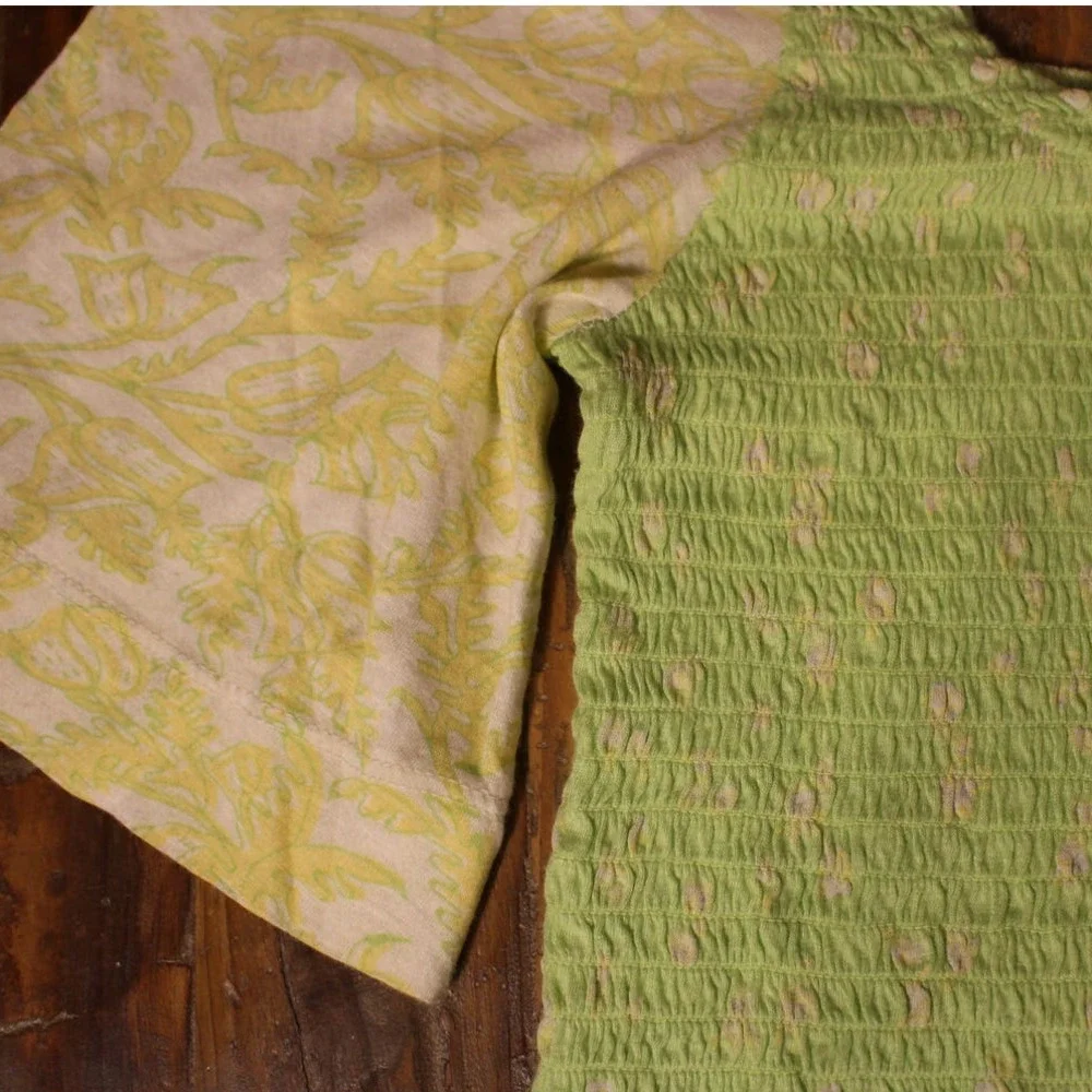 Free People Marigold Tee in Key Lime Combo size Medium